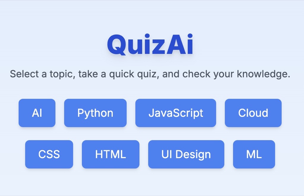 The AI Quiz.